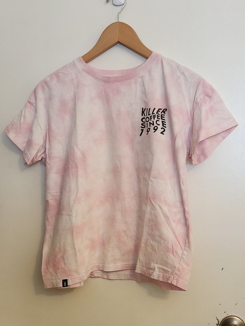 Dutch Bros Pink Tie-Dye Short Sleeve Tee